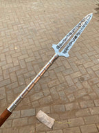 Handcrafted Decorative Arrow Replica – J2 Steel & Leather-Wrapped Handle