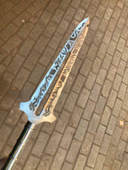 Handcrafted Decorative Arrow Replica – J2 Steel & Leather-Wrapped Handle